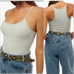 New WeWoreWhat Scoop Ribbed Tank Top